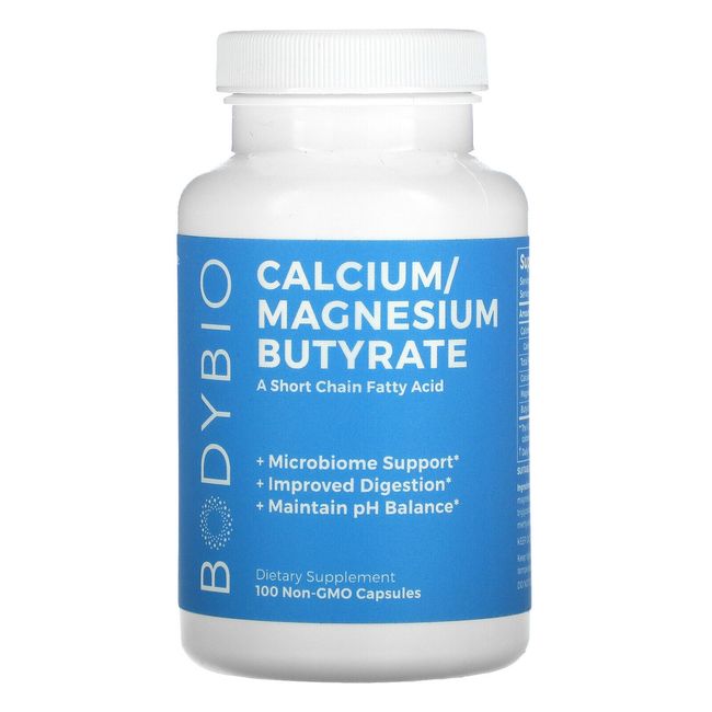 Calcium/ Magnesium Butyrate, 100 Non-GMO Capsules