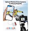 SD Card Reader USB C for iPhone 15/Android Phone/iPad/Mac/Laptop, Three Card Slot Micro SD Card Reader Supports SD Micro SD CF Card, Digital Camera Viewer Memory Card Reader Plug and Play