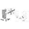 CRL A19AT29 Satin Anodized ACRS Acute 29 Angled Tee Adaptor