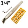 3/4" Lathe Internal Boring Bar Tool Holder MWLNR08 with Carbide Turning Insert