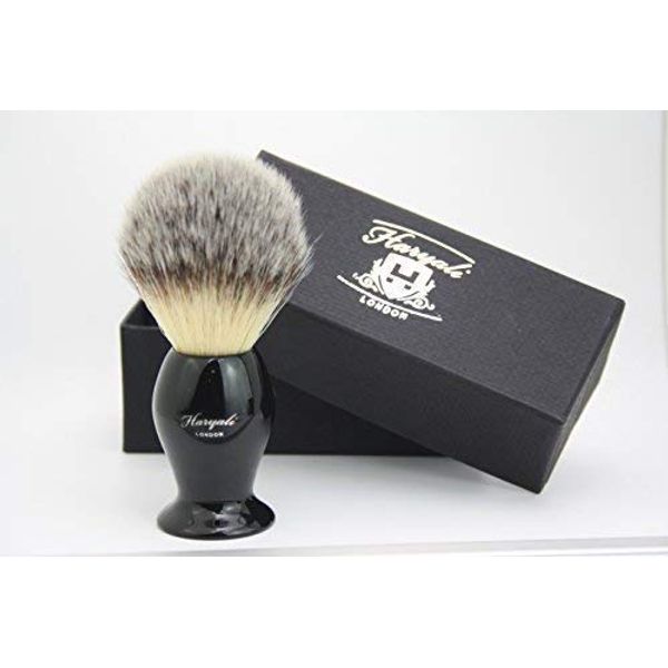 Synthetic Hair Shaving Brush with Black Colour Handle with Classical Box Presant