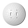 Off The Wall Plates - Golf Ball Decorative Acrylic Electrical Cover - Double Light Switch