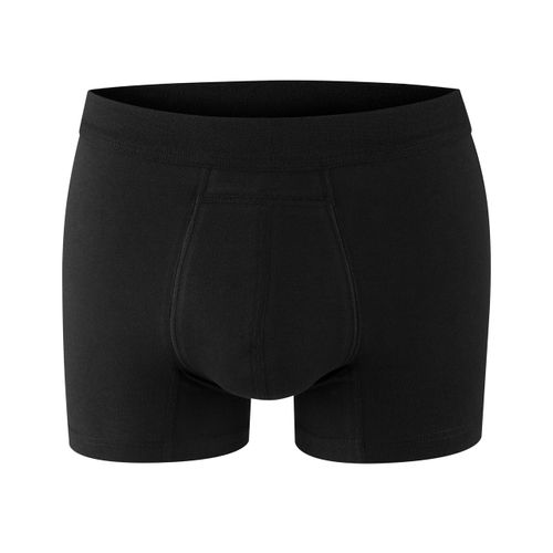 PROTECHDRY - Washable Urinary Incontinence Cotton Boxer Brief Underwear for Men with Front Absorbent Area (X-Large (Pack of 1), Black)