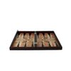 Manopoulos Backgammon Set Red Oak 19 Inch