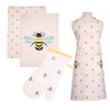 Dexam Bees Knees - Apron, Tea Towels (2 Pack) & Single Oven Glove Set