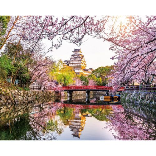 Leyiyi 10x8ft Cherry Blossoms Backdrop Tokyo Landscape Pink Flower Floral Spring Natural Scenery Photography Background Japanese Architecture Park Scenery Bridal Shower Decor Studio Props Wallpaper