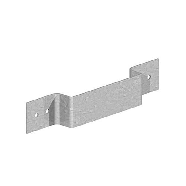 Fence Panel Security Brackets - Galvanised - 233 x 40mm - Fits 4" (100mm) Posts (10)