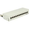 DeLOCK Desktop Patch Panel 12 Port Cat.6 Grey