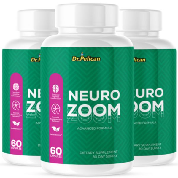 Neuro Zoom- Brain Support- 3 Bottles- 180 Capsules