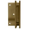 CRL V1E044SB Satin Brass Vienna 044 Series Wall Mount Offset Back Plate Hinge