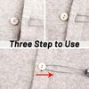 4 Pack Easy Button Hook - Button Assist Device Helper Tool - Stainless Steel Button Fastener Tool for Easy Button - One Hand Dressing Aids (4 Pack)