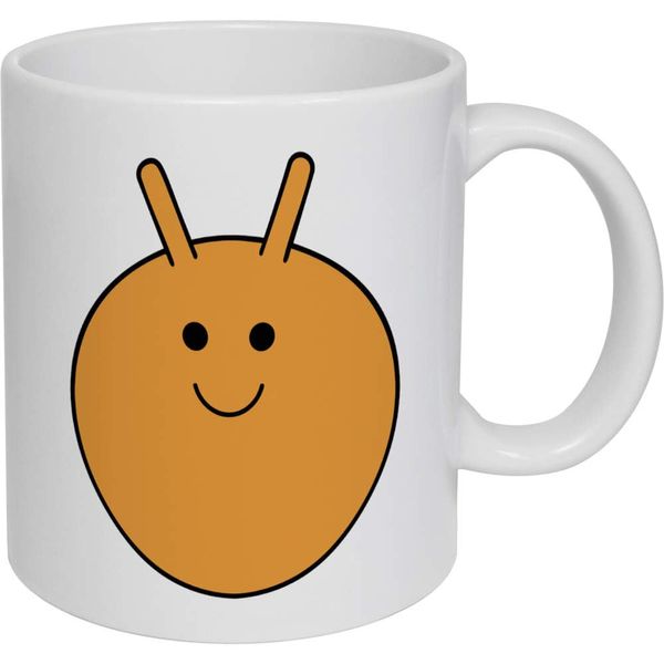 Azeeda 11oz (320ml) 'Orange Space Hopper' Ceramic Mug/Cup (MG00088379)
