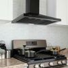 36" Wall Mount Range Hood Kitchen Cooking Vent 450CFM LED Light 3-Speed w/ LED