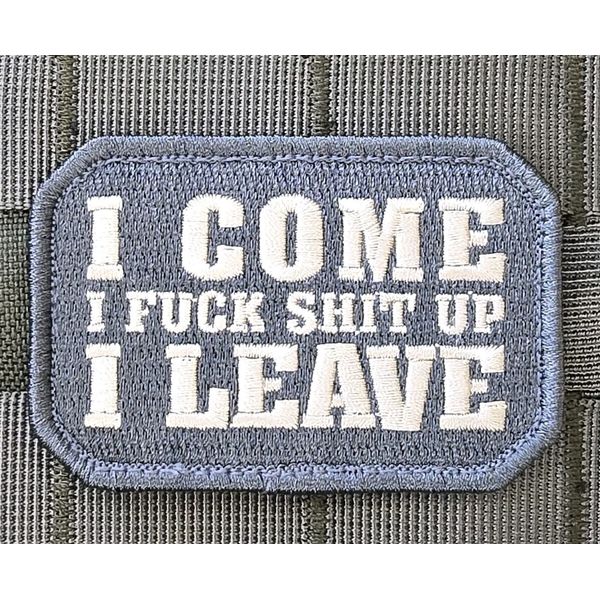 MSM I COME MILSPEC MONKEY ACU LIGHT PARTY HARD ARMY TACTICAL HOOK MORALE PATCH