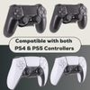 Dynas PS4 & PS5 Controller Wall Mount Holder (2 Pack) - Compatible with Playstation Controller Holder (Black)