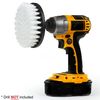5 Piece 4 inch Drill Brush Soft Bristle White Quick Change Shaft