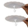 Super Glue Dome Ceiling Hooks - Mosquito Net & Bed Canopy Hooks (7IN, 2Set) - Easy Install, Nail-Free