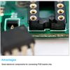 sourcing map 20Pcs DIP IC Chip Socket Adapter, 2.54mm Pitch 16 Pin Soldering Flat Circuit Chip