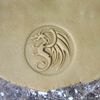 Fun Food Tools, Wood Cookie Stamp, 2.5 Inch (Dragon CS-009)