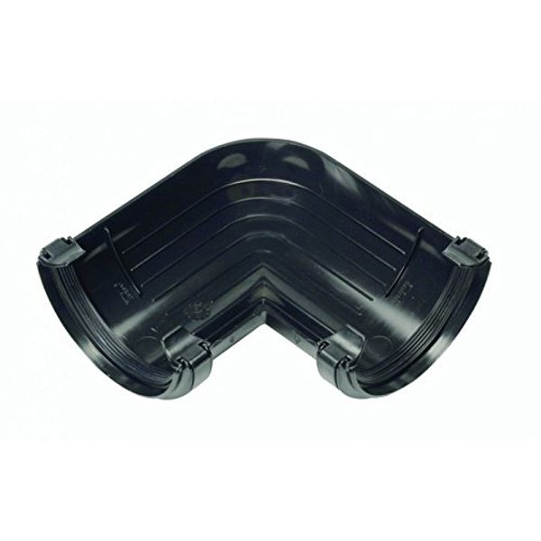 HUNTER R005:W WHITE 112MM HALF ROUND 90 DEGREE ANGLE