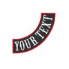 Custom Embroidered Left Side Rocker Vest Patch Motorcycle Biker Patch 11" (A)