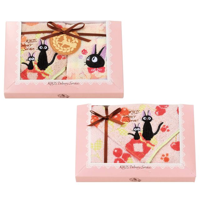 Marushin Towel Gift Greetings Moving Ghibli Kiki's Delivery Service Gigi Sweet Preserve 1105040400 JJ-5928 2 Hand Towels/1 Face Towel