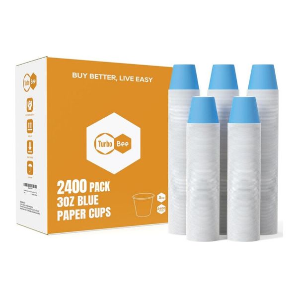 3oz Disposable Paper Cups Mouthwash Bathroom Rinse 2400Pack Events Strong New