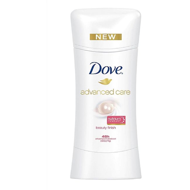 Dove Advanced Care Anti-Perspirant Deodorant, Beauty Finish 2.6 oz (Pack of 12)