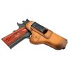 The Defender Leather IWB Holster - Fits Most 1911 Style Handguns - Kimber - Colt - S & W - Sig Sauer - Remington - Ruger & More - Made in USA - Charred Oak Right Handed