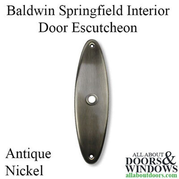 Baldwin Interior Back Plate Springfield Interior Door Escutcheon Plate