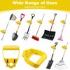 Tsudoku 2 Pack Back Saving Tool Handle Attachment, Labor Saving Ergonomic Shovel or Rake Handle Attachment, Tool Handle Grip, Easy to Use