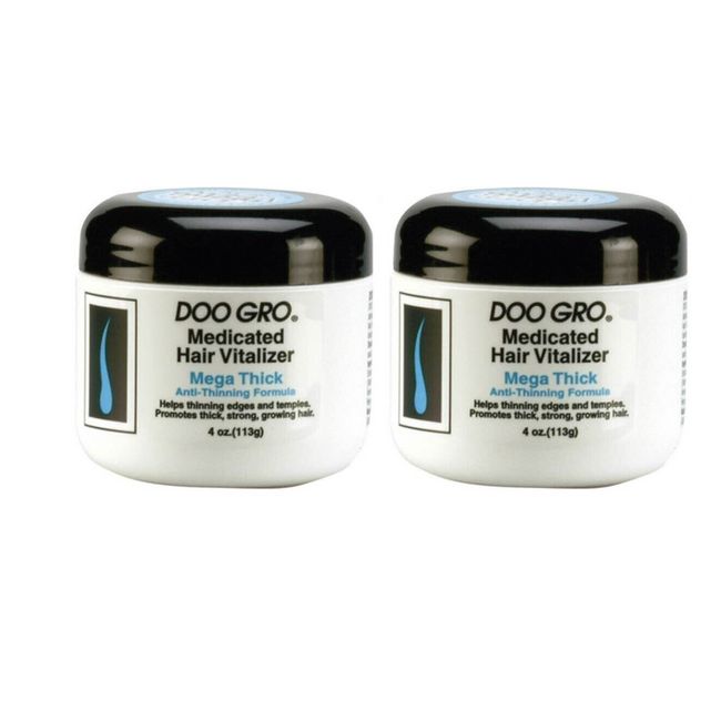 DOO GRO MEDICATED HAIR VITALIZER MEGA THICK 4OZ FOR 2PCS WITH FREE SHIPPING!