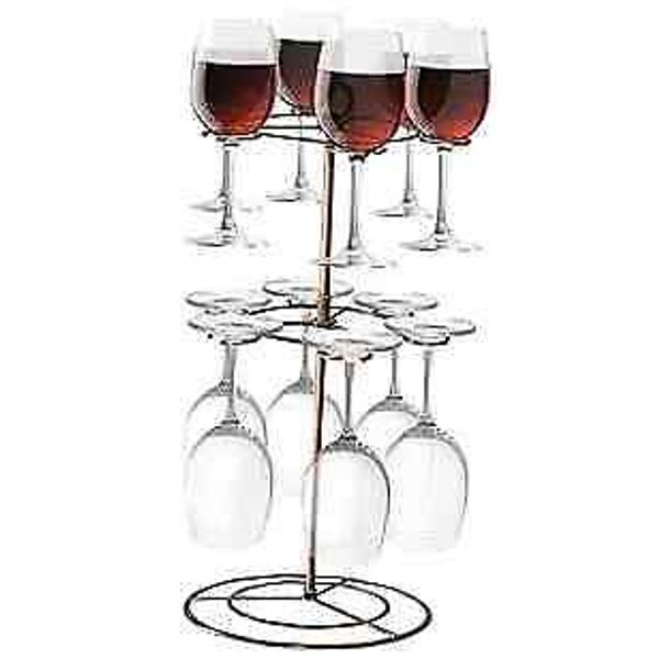 Wine Glass Flight Server Stand Glasses Display Tree Stemware Rack Hanger