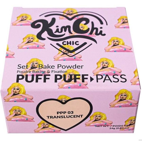 KIM CHI CHIC Translucent Powder Puff Puff Pass Set & Bake Powder Beauty PPP03