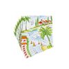 Caspari Mallorca Boxed Cocktail Napkins - 40 Per Box