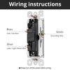 100Pack Decorator Paddle Rocker Light Switch 15A 120V/277V Single Pole ON/OFF UL