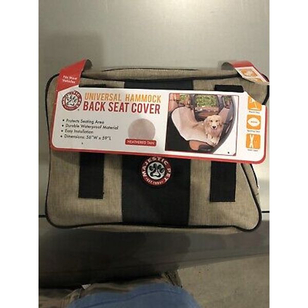Majestic Pet Universal Hammock Car Back Seat Cover: Heathered Gray