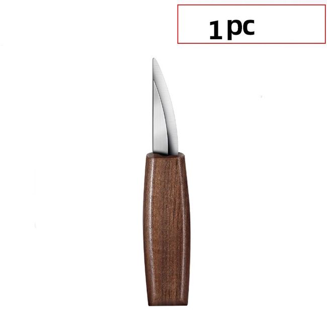 5pcs Woodcarving Tools Includes 3 Carving Knives Sharpening Wax