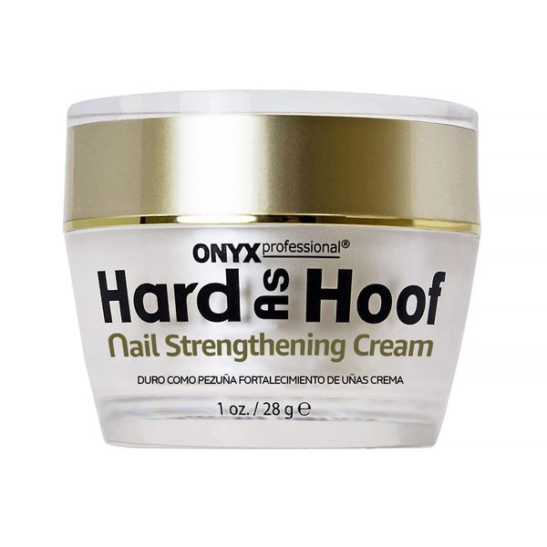 Hard As Hoof Nail Strengthening Cream with Cherry Almond Scent Nail Strengthener & Nail Growth Cream Prevents Splits, Chips, Cracks & Strengthens Nails, 1 oz by Hoof