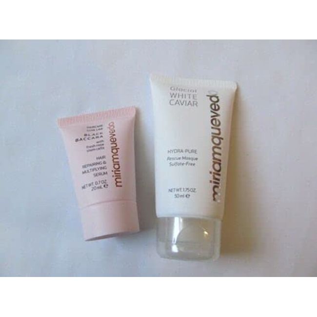 Miriam Quevedo White Caviar Rescue Masque + Black Baccara Multiplying Serum TRAVEL SIZE