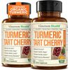 Turmeric Supplement with 10:1 Tart Cherry Extract, Turmeric Curcumin with Bla...