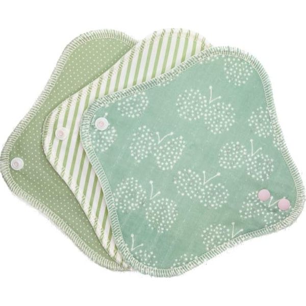 Suto Kotto Cloth Napkins, Waterproof Knell, Panty Liner, 100% Cotton, 3 Pieces, Made in Japan (Fresh)