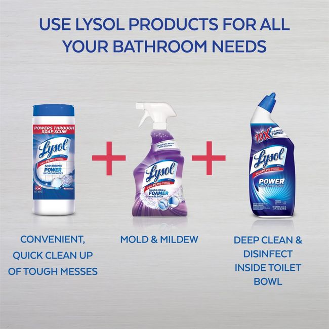 Lysol Power Soap Scum & Shine Bathroom Cleaner, 32 fl oz