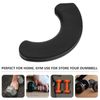 Dumbbell Holder Dumbbell Rest Protection Cushion Exercise Equipment Portable Rubber Useful Holder Anti-Shock Pads 20 Pieces, [01] Black