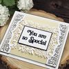 Creative Expressions Sue Wilson-Frames & Tags-Daisy Rectangle-Craft, Metal, Largest die 11.3 x 15.1 cm