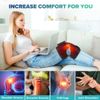 2PACK Heated Vibration Knee Massager, Cordless Heating Knee Support Wrap Massage