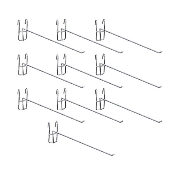 Saki&Masa Panel Hooks, Mesh Racks, Fixtures, Metal Racks, Displays, Fixtures, Hanger Hooks, Display (7.9 inches (200 mm), 10 Pieces