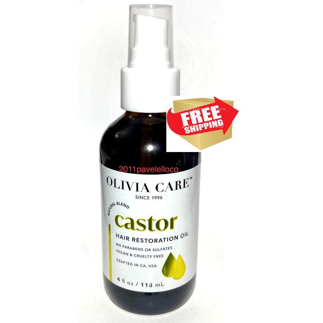 Olivia Care Natural Blend Castor Hair Restoration Oil 4 fl oz * full *  New