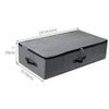 2PCS Foldable Under Bed Storage Box with Plastic Support Liner, Handles, Zipper