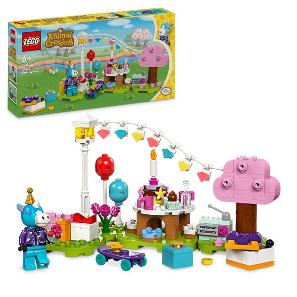 LEGO Animal Crossing Julian’s Birthday Party Creative Building Toy for 6 Plus Year Old Kids, Girls & Boys, with Julian Horse Minifigure from the Video Game Series, Birthday Gift Idea 77046